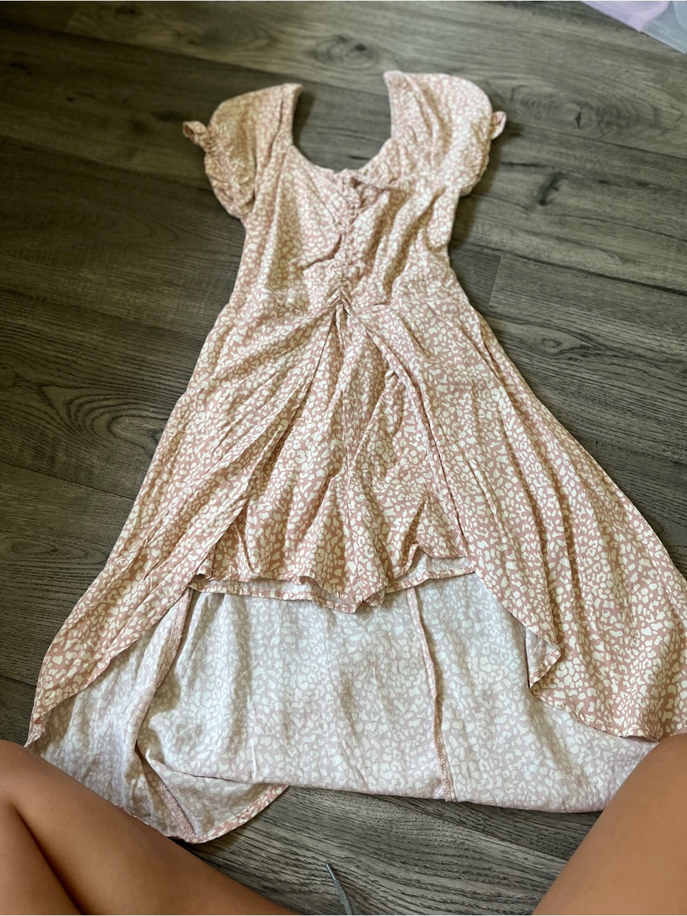 art class Pink and Cream Printed Sundress Top